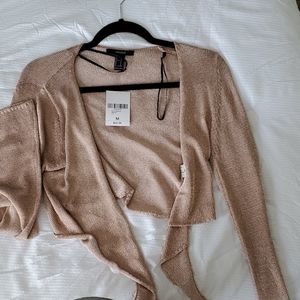 Forever 21 bell sleve cropped cardigan